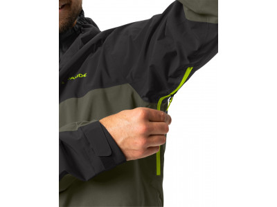 Vaude cyklistická bunda Moab Rain, pánska, khaki - M