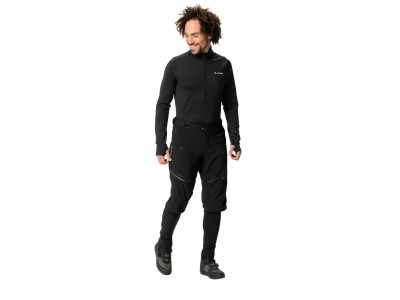 Vaude cyklistické nohavice Virt Softshell II, pánske, black/black - M