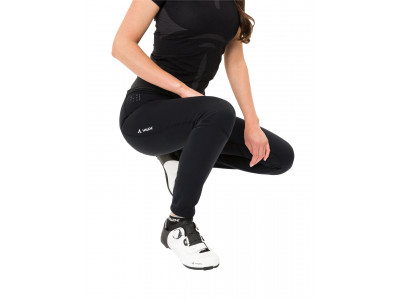 Vaude cyklistické nohavice Posta Warm, dámske, black - 38