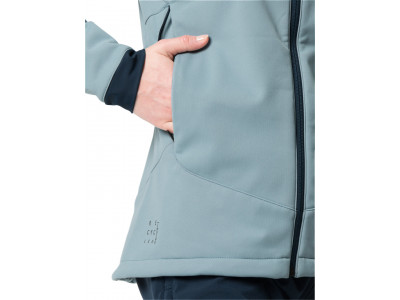 Vaude cyklistická bunda Qimsa Softshell, dámska, cloudy blue - 38