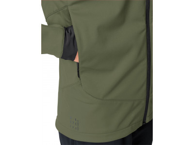 Vaude cyklistická bunda Qimsa Softshell, dámska, cedar wood - 38