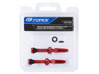 FORCE ventilky pre bezdušový systém 2xFV 44mm, červené