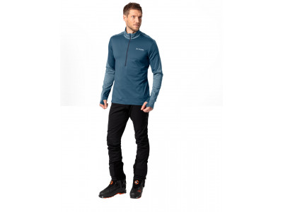 Vaude fleecový pulóver Livigno Halfzip II, pánsky, blue gray - M