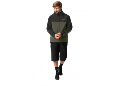 Vaude cyklistická bunda Moab Rain, pánska, khaki - M