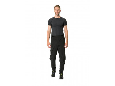 Vaude cyklistické nohavice Moab Rain, pánske, black - M