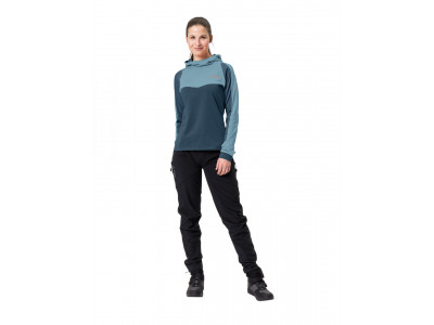 Vaude cyklistický dres Qimsa LS Shirt II, dámsky, dark sea - 38