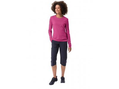 Vaude vlnené tričko Yaras LS WOOL, dámske, liči - 36