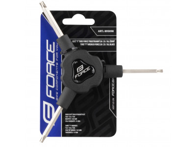 FORCE kľúč Y torx trojstranný T20/ T25/ T30, čierny