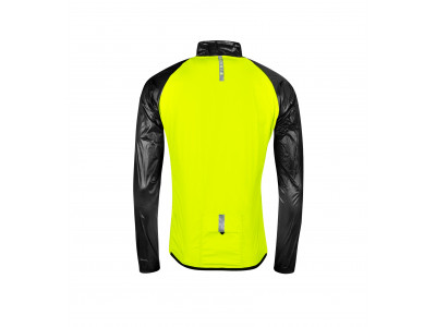 FORCE bunda WINDPRO KID, fluo-čierna - 128-140