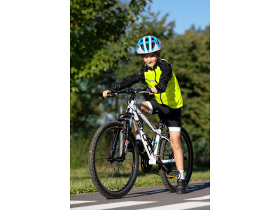 FORCE bunda WINDPRO KID, fluo-čierna - 128-140