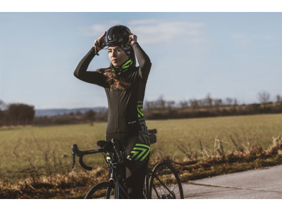 FORCE dres SPIKE dlhý rukáv, čierno-fluo