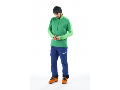 Vaude fleecový pulóver Livigno Halfzip II, pánsky, blue gray