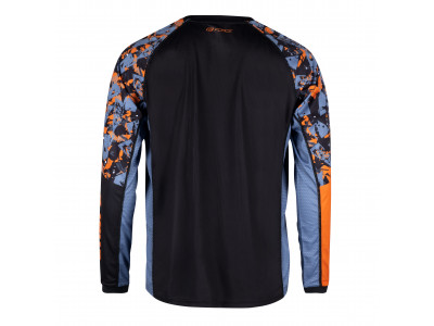 FORCE dres RECKLESS dlhý rukáv, čierno-oranžový