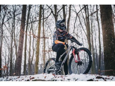 FORCE dres RECKLESS dlhý rukáv, čierno-oranžový