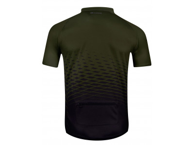 FORCE dres MTB ANGLE, krátky rukáv, army