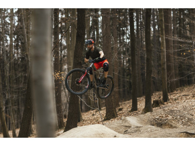 FORCE dres MTB ANGLE, krátky rukáv, army