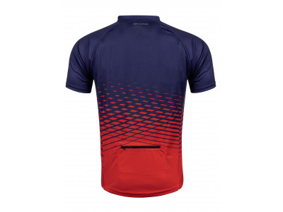 FORCE dres MTB ANGLE, krátky rukáv, modro-červený