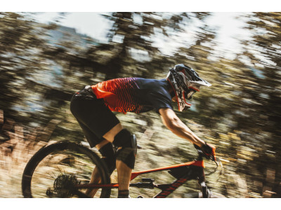 FORCE dres MTB ANGLE, krátky rukáv, modro-červený