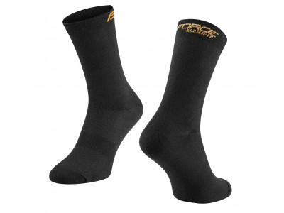 FORCE ponožky ELEGANT vysoké, čierne - vysoké, čierno-zlaté S-M/36-41