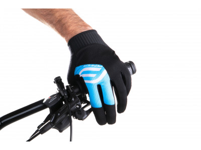 FORCE rukavice MTB POWER, čierno-modré - L