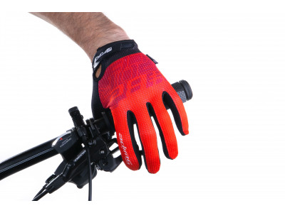 FORCE rukavice MTB SWIPE letné, červené
