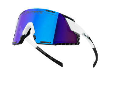FORCE okuliare GRIP biele, modré revo sklo