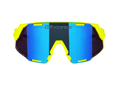 FORCE okuliare GRIP fluo, modré revo sklo