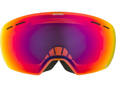 ALPINA Lyžiarske okuliare GRANBY bielo fialové Q-LITE rainbow