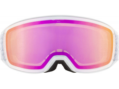 ALPINA lyžiarske okuliare NAKISKA biele Q-LITE pink