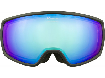 ALPINA Lyžiarske okuliare DOUBLE JACK black matt Q-LITE blue