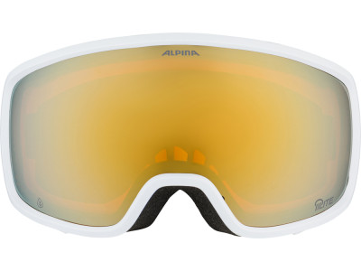 ALPINA Lyžiarske okuliare BIVIO white-earth matt Q-LITE gold