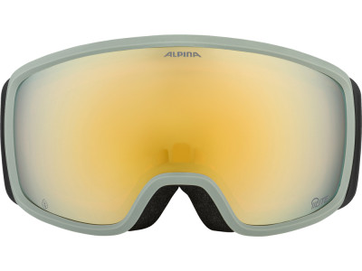 ALPINA Lyžiarske okuliare BIVIO willow-green matt Q-LITE gold