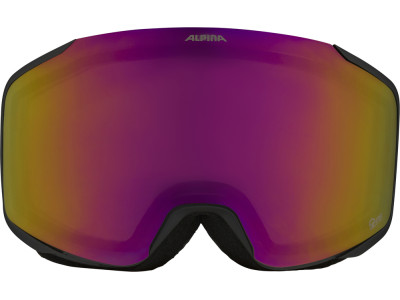 ALPINA Lyžiarske okuliare TAOS black matt Q-LITE red
