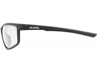 ALPINA Cyklistické okuliare DEFEY čierne matné, sklá: číre zrkadlové 