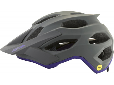 ALPINA Cyklistická prilba APAX MIPS šedo-fialová matná
