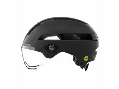 ALPINA Cyklistická prilba BLOOM VISOR MIPS polnočná šedá