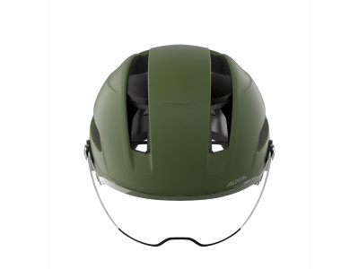 ALPINA Cyklistická prilba BLOOM VISOR MIPS olivová matná