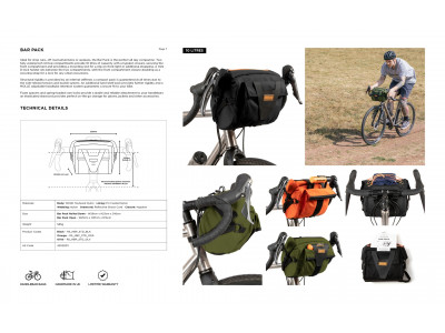 Restrap Bar Pack taška na riadidlá, 10 l, oranžová - Restrap Bar Pack taška na riadidlá, 10 l, oranžová