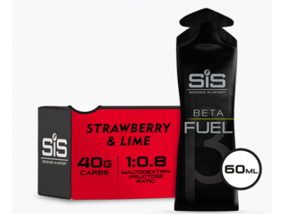 SiS Beta Fuel Gél - jahoda a limetka