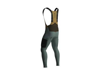 LEATT dlhé cyklistické nohavice Bib Long MTB ThermaFlow 4.0, L/US34/EU52, Mist Green (SAMPLE)