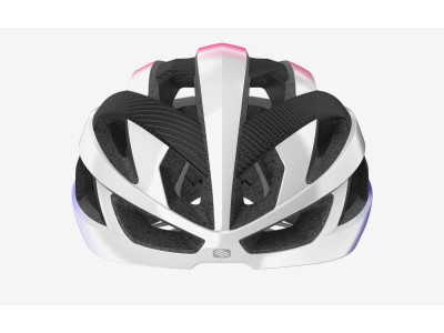 RUDY PROJECT cyklistická prilba REBEL , PEARL METAL/PINK/CYBER BLUE SHINY - S-M / 55-58 / 21,7