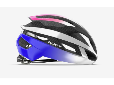 RUDY PROJECT cyklistická prilba REBEL , PEARL METAL/PINK/CYBER BLUE SHINY - S-M / 55-58 / 21,7
