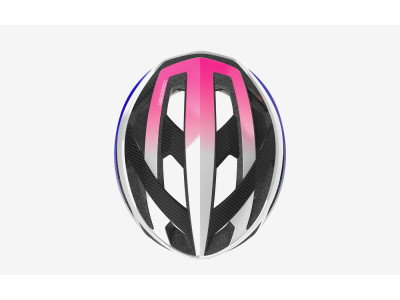 RUDY PROJECT cyklistická prilba REBEL , PEARL METAL/PINK/CYBER BLUE SHINY - S-M / 55-58 / 21,7