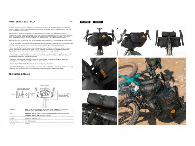 Restrap Holster Bag Plus brašňa na riadidlá 18l, čierna