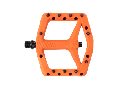 LEATT pedále Composite AllMtn 2.0 Flat Wide - oranžové
