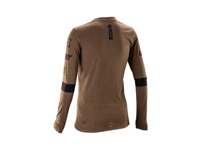 LEATT dres MTB Gravity 3.0 Long Sleeve Women, M/EU38/UK10/US6, Loam Brown (SAMPLE)