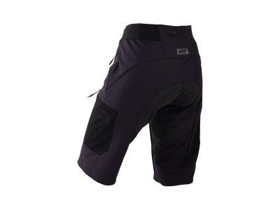 LEATT cyklistické šortky Shorts MTB Gravity 4.0 Women, M/EU38/UK10/US6, Ghost Black (SAMPLE)