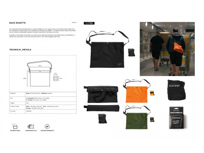 Restrap Race Musette taška, 3 l, oranžová - Restrap Race Musette taška, 3 l, oranžová