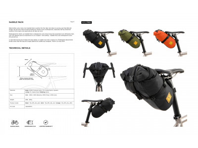 Restrap Tool Pouch podsedlová kapsička, 0.6 l, oranžová