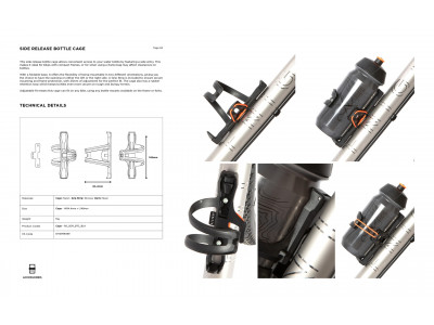 Restrap Side Release Bottle Cage košík, čierna - Restrap Side Release Bottle Cage košík, čierna